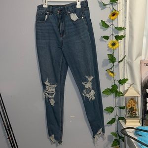 american eagle mom jeans, size 2